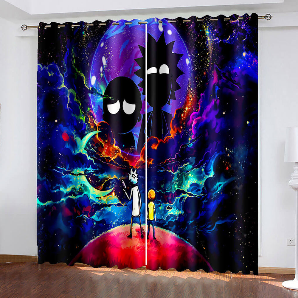 Rick and Morty Curtains Blackout Window Drapes (Online Order Only)