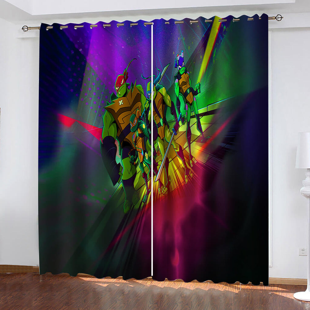 Rise of the Teenage Mutant Ninja Turtles Curtains Blackout Window Drapes (Online Order Only)