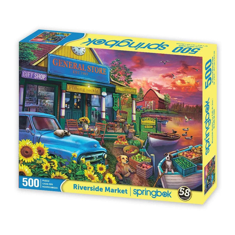 Riverside Market 500 Piece Jigsaw Puzzle Springbok (ONLINE ORDER ONLY)