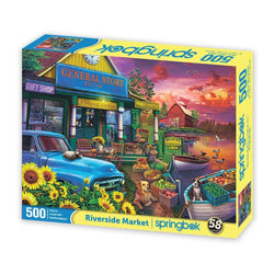 Riverside Market 500 Piece Jigsaw Puzzle Springbok (ONLINE ORDER ONLY)