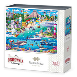 Riviera Maya 500 Piece Jigsaw Puzzle Boardwalk (ONLINE ORDER ONLY)