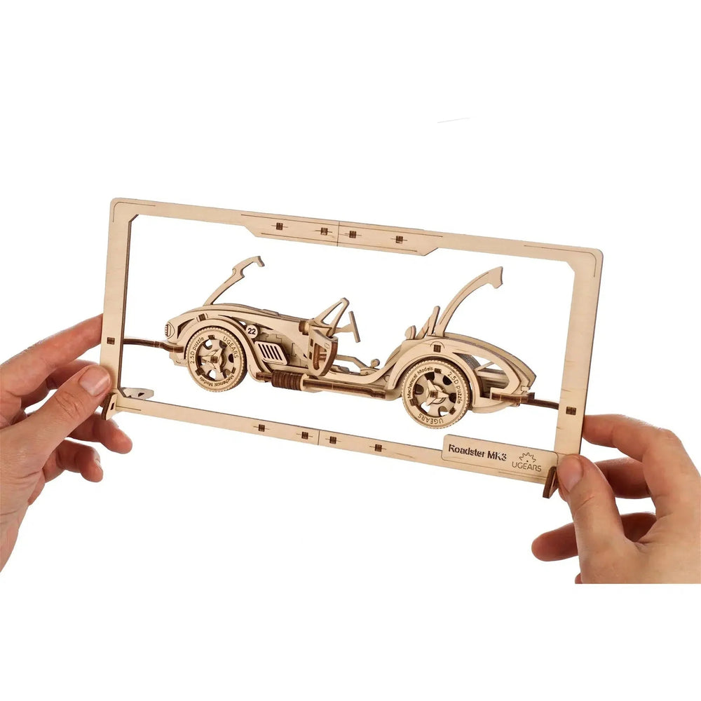 Roadster MK3 2.5D Wood Model Kit UGEARS (ONLINE ORDER ONLY)