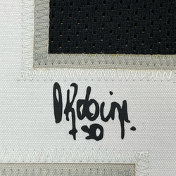 Framed Facsimile Autographed David Robinson 35x39 San Antonio Black Reprint Laser Auto Basketball Jersey (ONLINE ORDER ONLY)