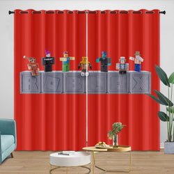 Roblox Curtains Blackout Window Drapes Kids Room Decoration (Online Order Only)