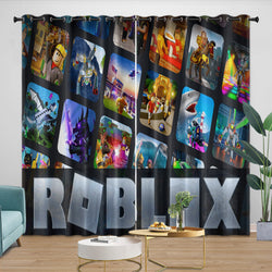 Roblox Curtains Blackout Window Drapes Kids Room Decoration (Online Order Only)