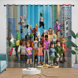 Roblox Curtains Blackout Window Drapes Kids Room Decoration (Online Order Only)