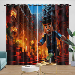 Roblox Curtains Blackout Window Drapes Kids Room Decoration (Online Order Only)