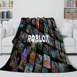 Roblox Pattern Blanket Flannel Throw Room Decoration (ONLINE ORDER ONLY)