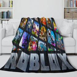 Roblox Pattern Blanket Flannel Throw Room Decoration (ONLINE ORDER ONLY)