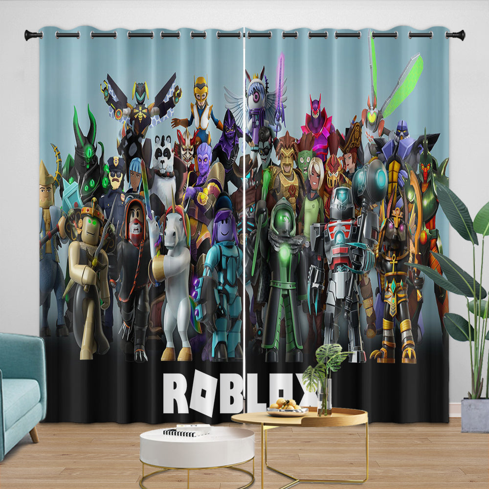 Roblox Pattern Curtains Game Blackout Window Drapes (ONLINE ORDER ONLY)