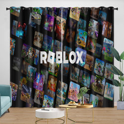 Roblox Pattern Curtains Game Blackout Window Drapes (ONLINE ORDER ONLY)