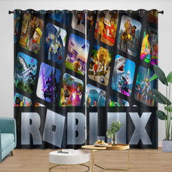 Roblox Pattern Curtains Game Blackout Window Drapes (ONLINE ORDER ONLY)