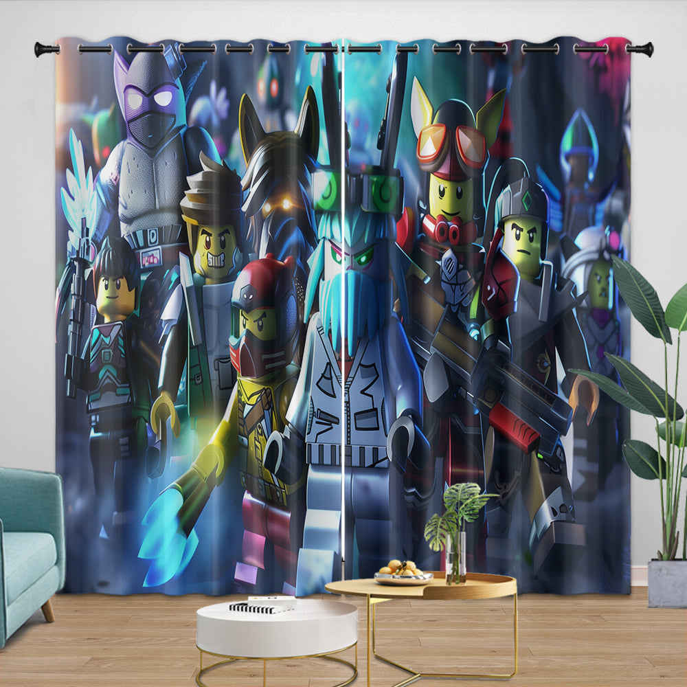 Roblox Pattern Curtains Game Blackout Window Drapes (ONLINE ORDER ONLY)