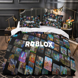 Roblox Pattern Duvet Cover Bedding Set Cover Without Filler (ONLINE ORDER ONLY)