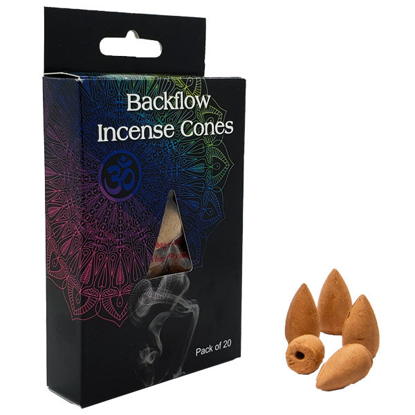 Rose Scent Backflow Incense Cones Pack of 20 (Online Order Only)