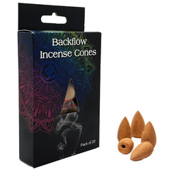 Rose Scent Backflow Incense Cones Pack of 20 (Online Order Only)