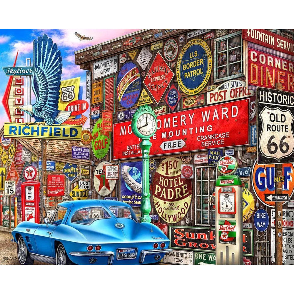 Route 66 1000 Piece Jigsaw Puzzle Springbok (ONLINE ORDER ONLY)