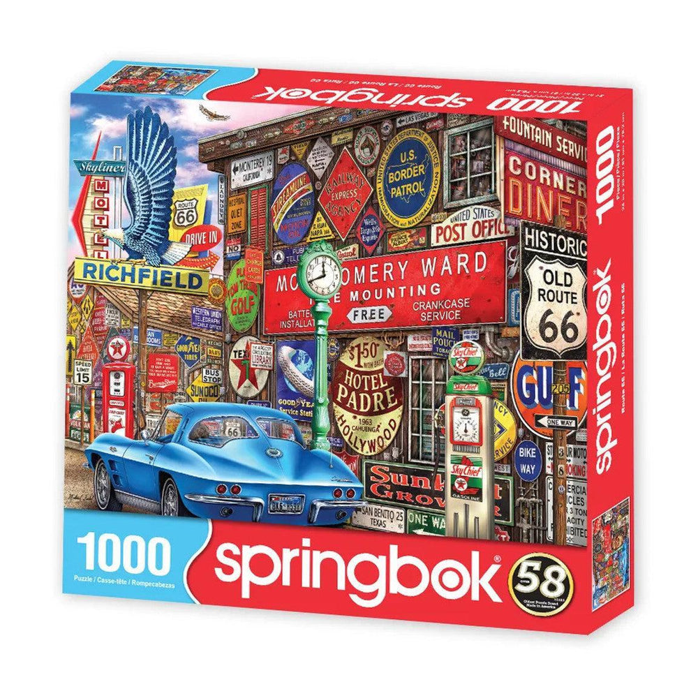 Route 66 1000 Piece Jigsaw Puzzle Springbok (ONLINE ORDER ONLY)