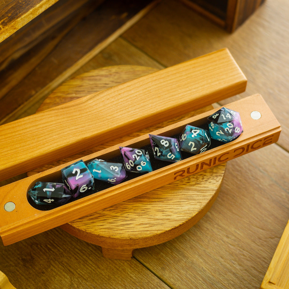 Cherry Wood DnD Dice Storage Box (ONLINE ORDER ONLY)