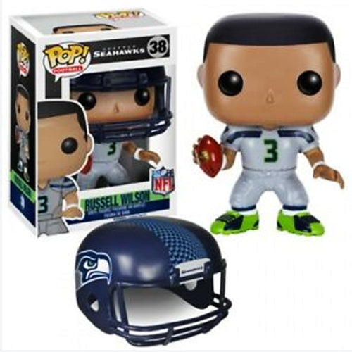 Russell Wilson (Away Jersey, Seattle Seahawks, NFL) 38  [light damage] (Online Order Only)