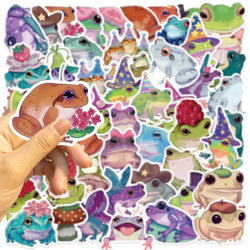 50PCS Cute Silly Frog Stickers Skateboard Waterproof Scrapbook Decal Cartoon Laptop Cartoon Notebook Luggage Graffiti Sticker ﻿ (ONLINE ORDER ONLY)