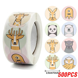 500PCS Children's Cartoon Stickers Little Dinosaur Pattern Kids Stationery Supplies School Teacher Supplies Reward Stickers (Online Order Only)