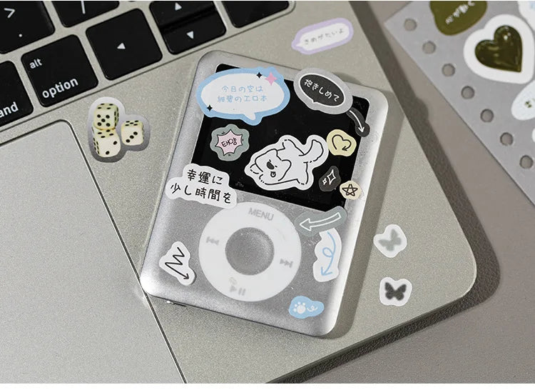 30sheets/piece Korean Ins Cute Collage Material Decorative Sticker Book Laptop Kpop Scrapbook Journal Kawaii Stickers Kids Gift (ONLINE ORDER ONLY)