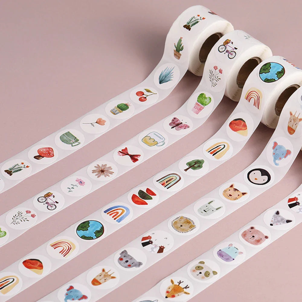 100-500pcs Teacher Reward Sticker Fun Motivation Animal Stickerfor School Teacher Student Stationery Stickers Kids (Online Order Only)