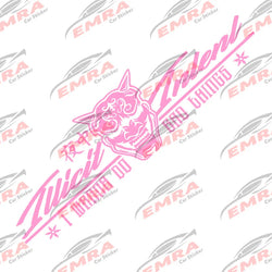 Illicit Intent I Wanna Do Bad Things Car Sticker Windshield Banner Night Run JDM Sport Competition Style Waterproof Vinyl Decals (ONLINE ORDER ONLY)
