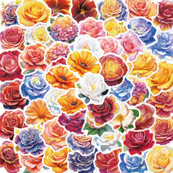 Cartoon Flower Aesthetic Stickers for Scrapbooking and Planners (ONLINE ORDER ONLY)
