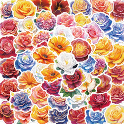 Cartoon Flower Aesthetic Stickers for Scrapbooking and Planners (ONLINE ORDER ONLY)