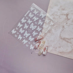 Dreamy Chic Butterfly Flower Bowknot Square Rhinestone Crystal 5D Self Adhesive Nail Art Stickers Fantasy Shiny Manicure Decals (ONLINE ORDER ONLY)