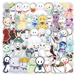 50pcs Sunny Doll Cartoon Stickers for Luggage, Water Bottles, Phones, Laptops, Cars, Scooters, Refrigerators (Online Order Only)