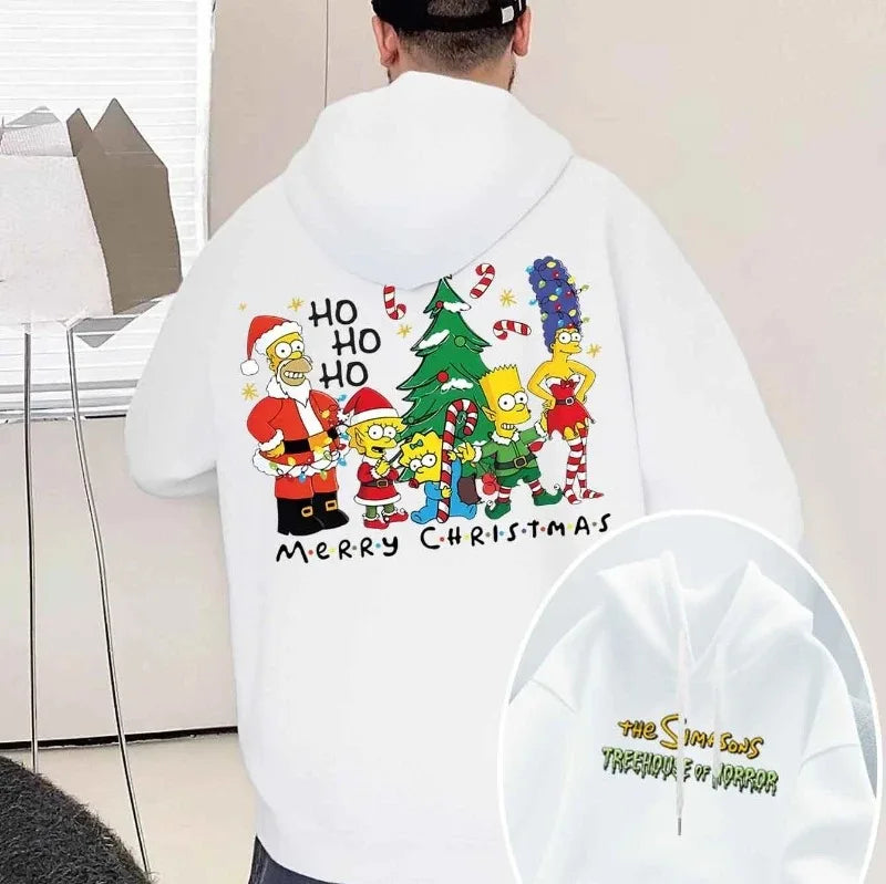 Simpsons Fleece Hoodie - Merry Christmas (ONLINE ORDER ONLY)