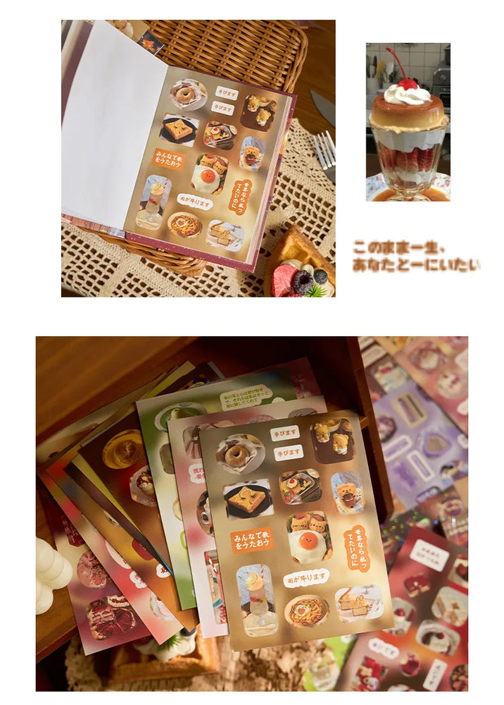 20 Pages Dream Language Series Cut Film Sticker Book Y2K Sticker Journal Handbook Scrapbooking Kawaii Decoration Sticker Gift (ONLINE ORDER ONLY)