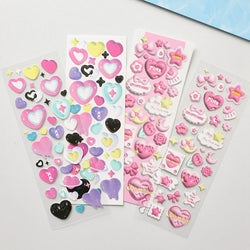 1pcs Ins Cute Love Magic Wand 3D Stickers Planner Journal Scrapbooking Decorative Sticker Aesthetic Kawaii Korean Stationery (Online Order Only)