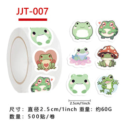 500pcs Cartoon Frog Sticker Kids Reward Sticker Toys Gift Decoration Label Teacher Encouragement Student Stationery Stickers (ONLINE ORDER ONLY)