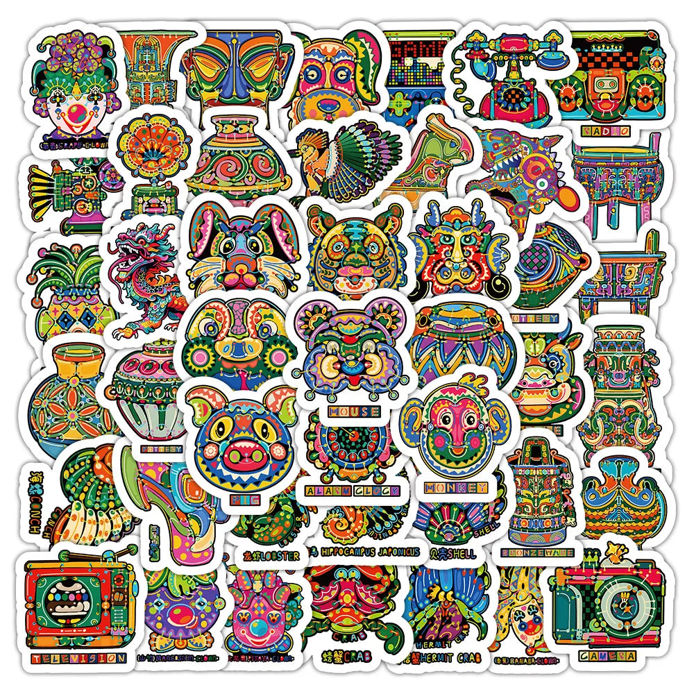 Creative Animal Stickers for Phone, Laptop, Luggage, Skateboard, Toy - 10/30/63PCS (Online Order Only)