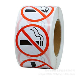 500pcs/roll Danger Sticker Art Paper Funny No Smoking Warning Decal Wholesale Superior Quality (Online Order Only)