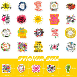 50/100PCS Motivational Phrases Hope Sticker Inspirational Life Quotes DIY Laptop Study Room Scrapbooking Graffiti Decal Stickers (ONLINE ORDER ONLY)