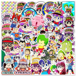 10/50Pcs Cartoon Kawaii Creative Cute A La Le Stickers for Mobile Phone Laptop Luggage Skateboard Stickers Kids Toy (Online Order Only)