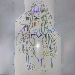 Girl Large Anime Car Sticker Sexy Girl Whole Body  Decoration Sticker Prevent Bask In Waterproof  PVC Vinyl Decals (ONLINE ORDER ONLY)