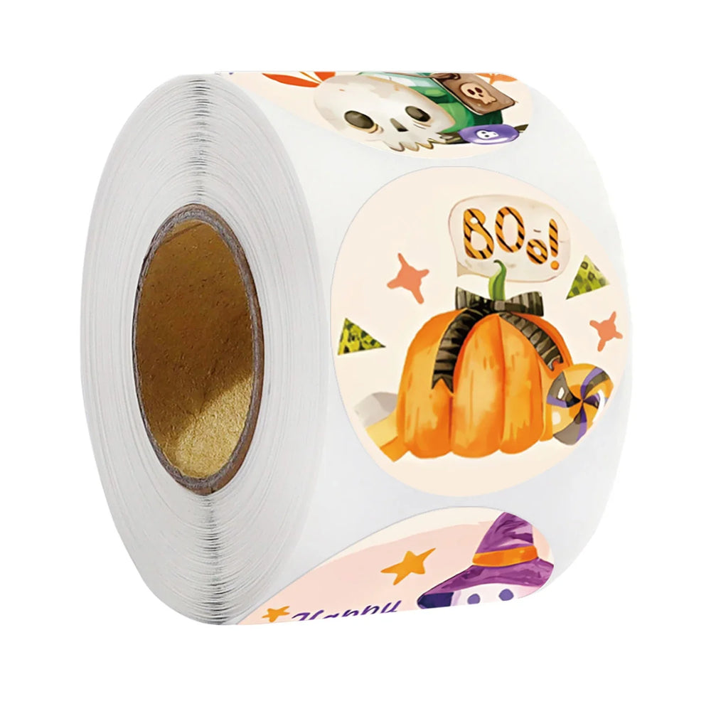 100-500pcs Halloween Stickers Pumpkin Handmade Labels Halloween Gift Decor Stickers Stationery stickers (ONLINE ORDER ONLY)