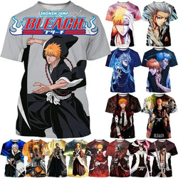 Ichigo Kurosaki T-shirt: 3D Bleach Anime Summer Top (ONLINE ORDER ONLY)