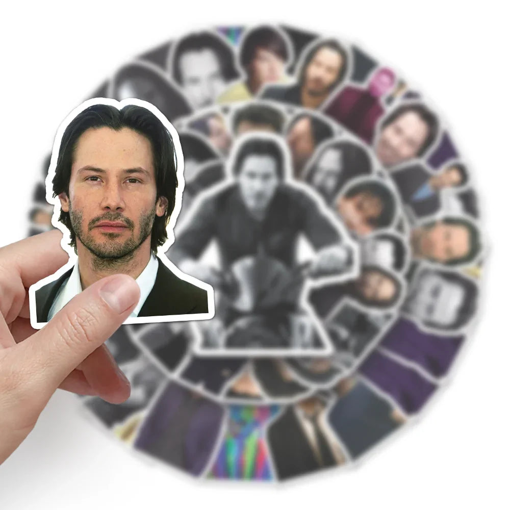 10/50PCS Keanu Reeves Through the Years Sticker Packs (ONLINE ORDER ONLY)