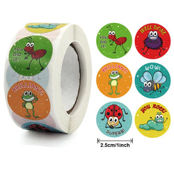 500pcs/roll 1inch Cartoon Animal Children Sticker Label Thank You Cute Toy Game Sticker DIY Gift Sealing Label Decoration 
 (ONLINE ORDER ONLY)