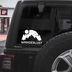 "WANDERLUST"Stickers,Unique and Personalized Look with high quality sticker for cars trucks motorcycles &laptops! (ONLINE ORDER ONLY)