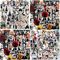 50pcs Anime Death Stickers for Motorcycle, Luggage, Laptop, Phone, Helmet, Kids, Waterproof (Online Order Only)