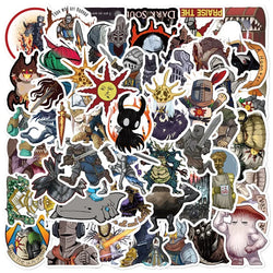 50pcs Dark Souls Game Stickers for Luggage, Water Bottles, Phones, Laptops, Scooters, Refrigerators (Online Order Only)
