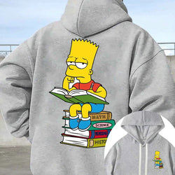 Simpsons Fleece Hoodie - Bart with Books (ONLINE ORDER ONLY)